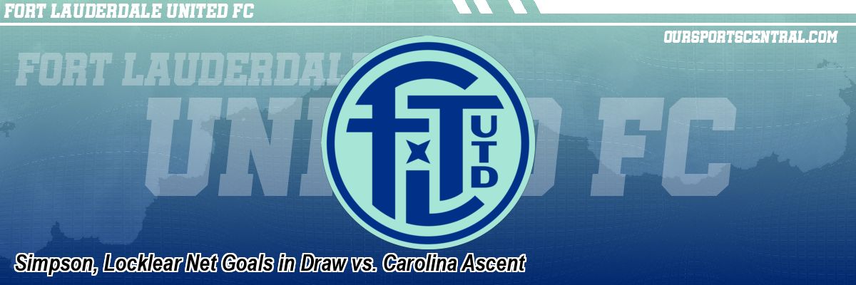 Simpson, Locklear Net Goals in Draw vs. Carolina Ascent