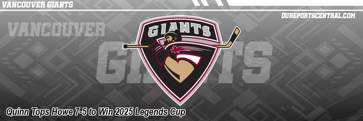 Quinn Tops Howe 7-5 to Win 2025 Legends Cup