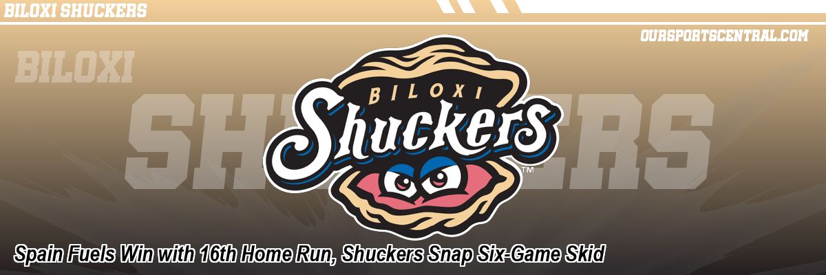 Spain Fuels Win with 16th Home Run, Shuckers Snap Six-Game Skid