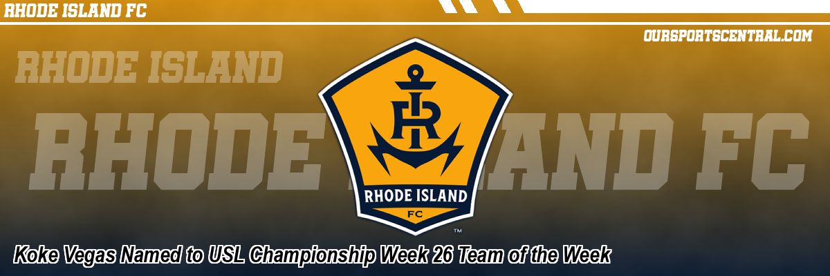 Koke Vegas Named to USL Championship Week 26 Team of the Week
