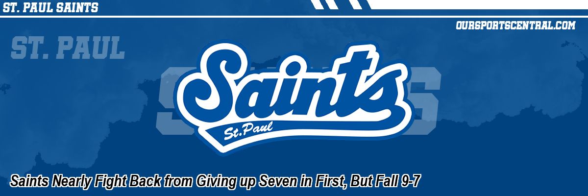 Saints Nearly Fight Back from Giving up Seven in First, But Fall 9-7