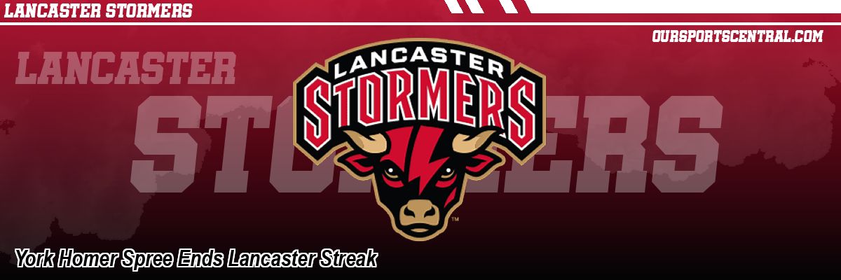 York Homer Spree Ends Lancaster Streak