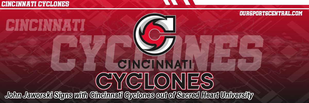 John Jaworski Signs with Cincinnati Cyclones out of Sacred Heart University