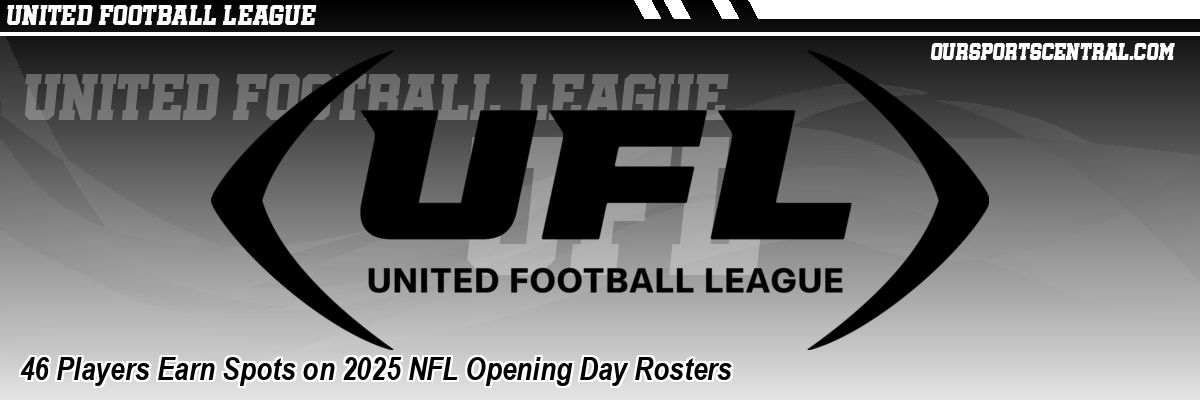 46 Players Earn Spots on 2025 NFL Opening Day Rosters