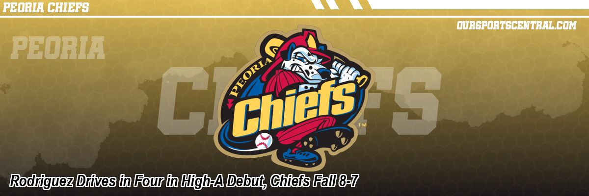 Rodriguez Drives in Four in High-A Debut, Chiefs Fall 8-7