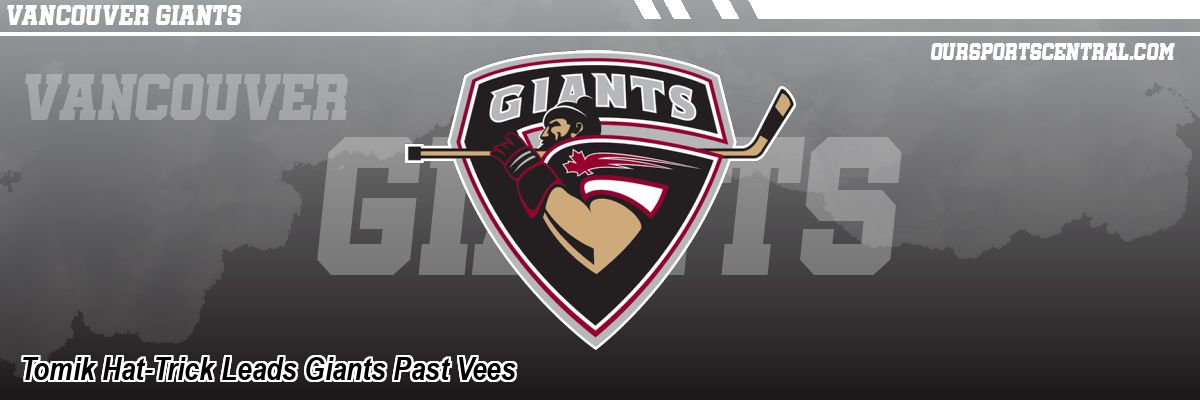 Tomik Hat-Trick Leads Giants Past Vees