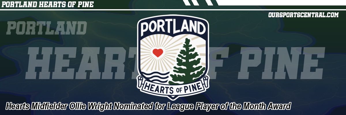 Hearts Midfielder Ollie Wright Nominated for League Player of the Month Award