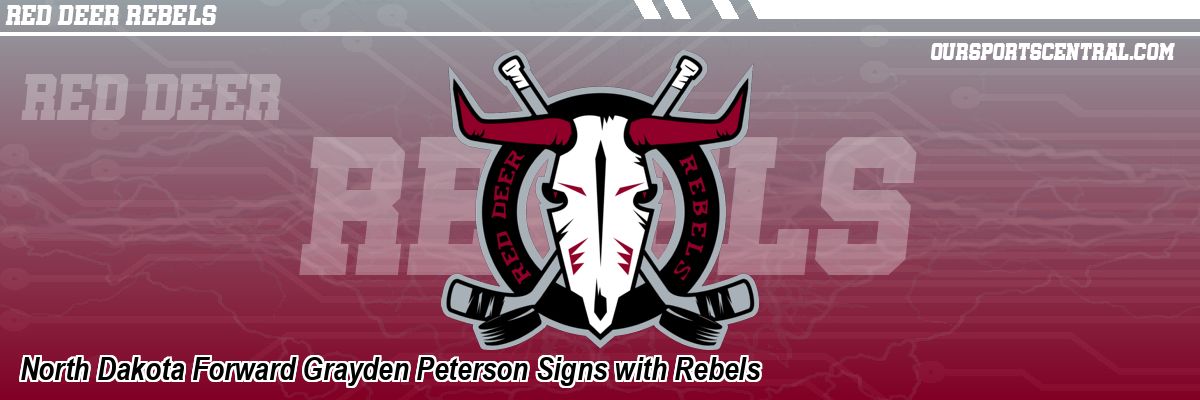 North Dakota Forward Grayden Peterson Signs with Rebels
