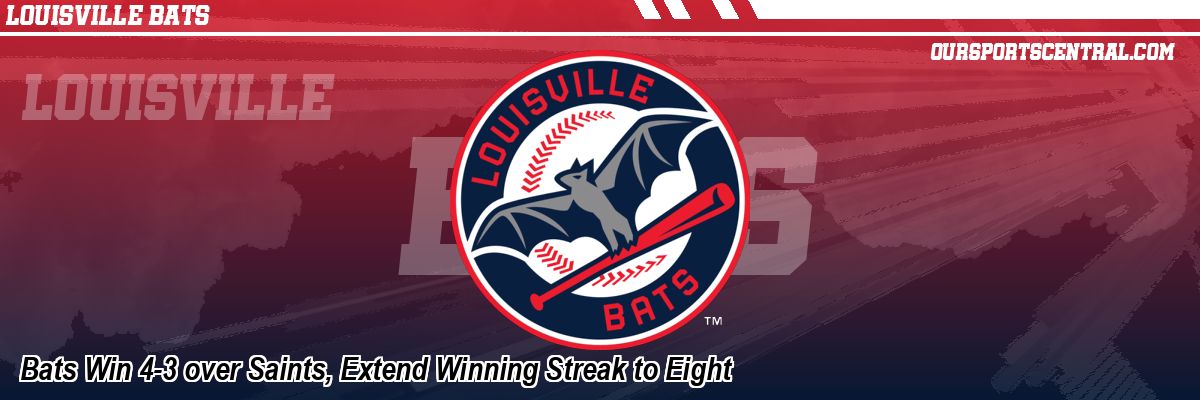 Bats Win 4-3 over Saints, Extend Winning Streak to Eight