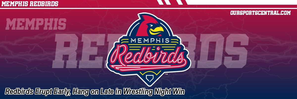 Redbirds Erupt Early, Hang on Late in Wrestling Night Win