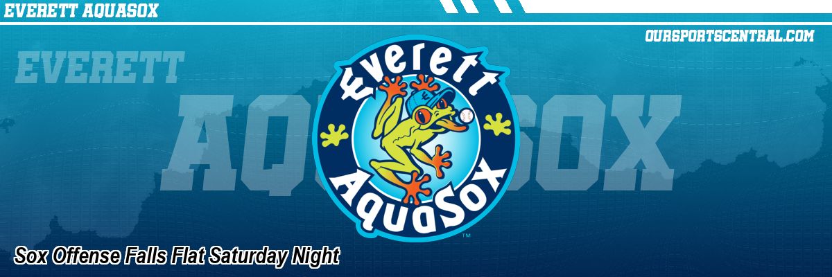 Sox Offense Falls Flat Saturday Night