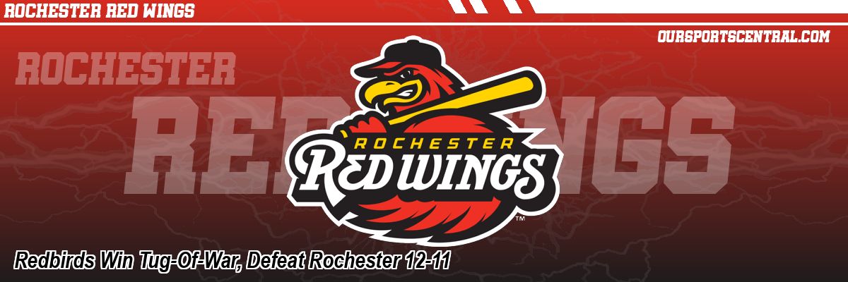 Redbirds Win Tug-Of-War, Defeat Rochester 12-11