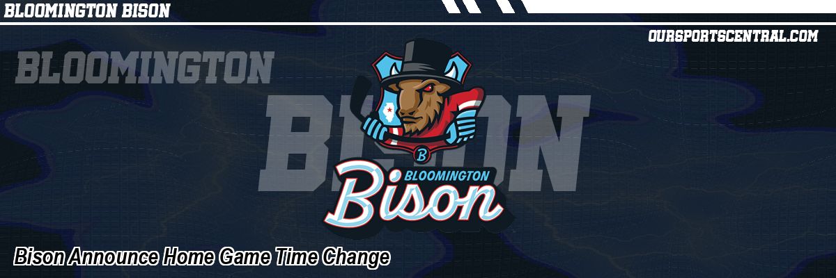 Bison Announce Home Game Time Change