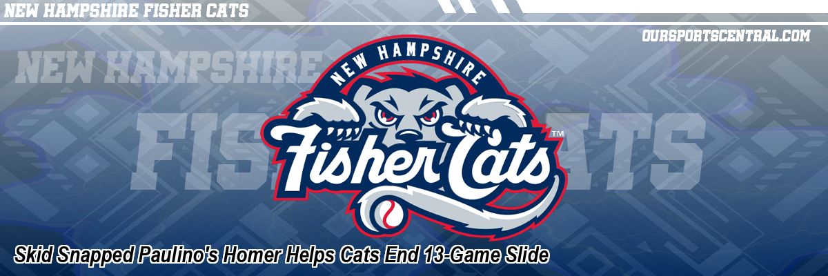 Skid Snapped Paulino's Homer Helps Cats End 13-Game Slide