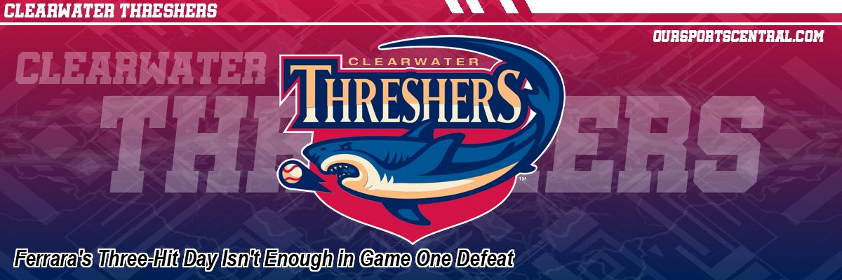 Ferrara's Three-Hit Day Isn't Enough in Game One Defeat