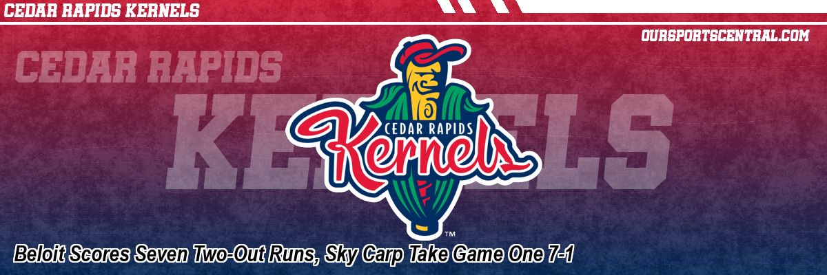 Beloit Scores Seven Two-Out Runs, Sky Carp Take Game One 7-1