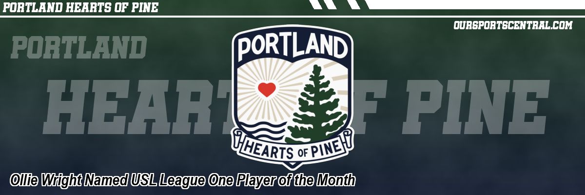 Ollie Wright Named USL League One Player of the Month