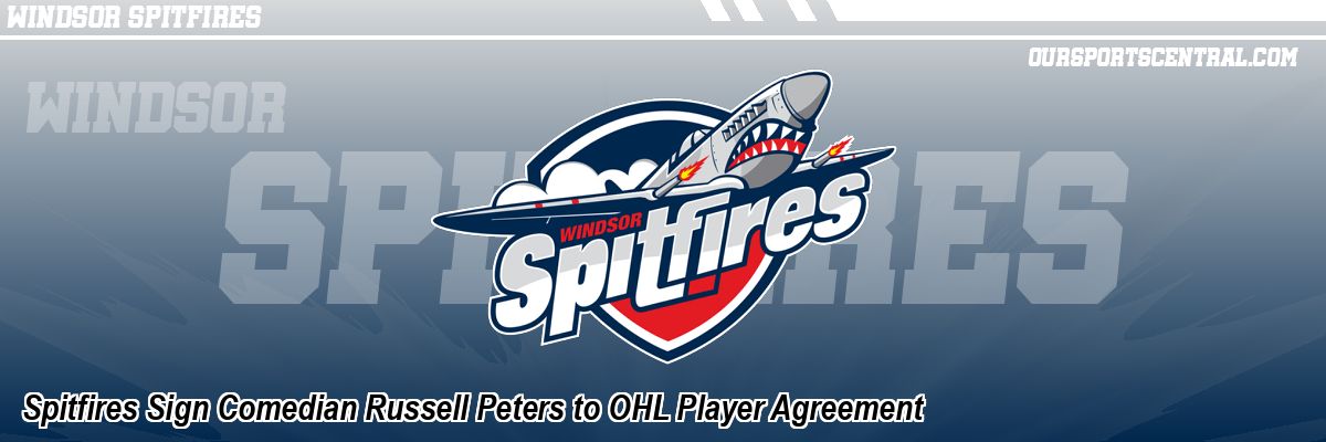 Spitfires Sign Comedian Russell Peters to OHL Player Agreement