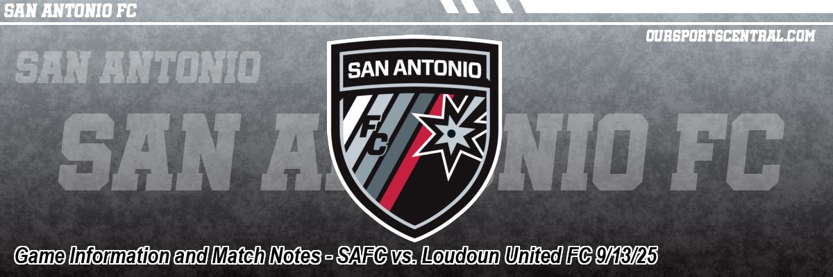 Game Information and Match Notes - SAFC vs. Loudoun United FC 9/13/25