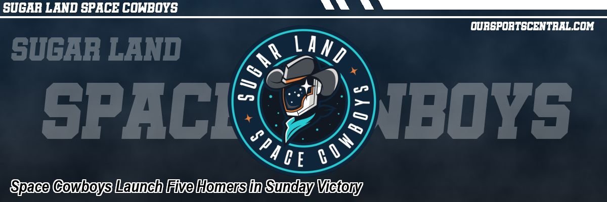 Space Cowboys Launch Five Homers in Sunday Victory