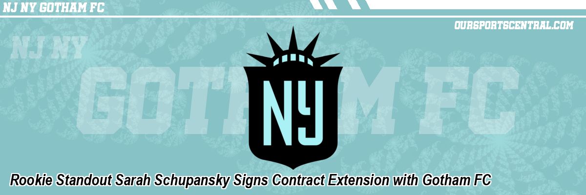 Rookie Standout Sarah Schupansky Signs Contract Extension with Gotham FC