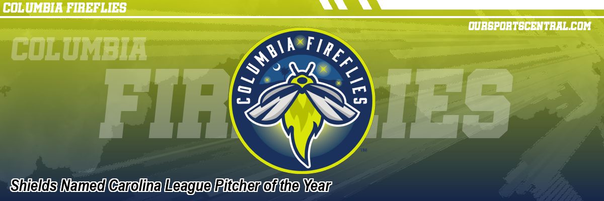 Shields Named Carolina League Pitcher of the Year