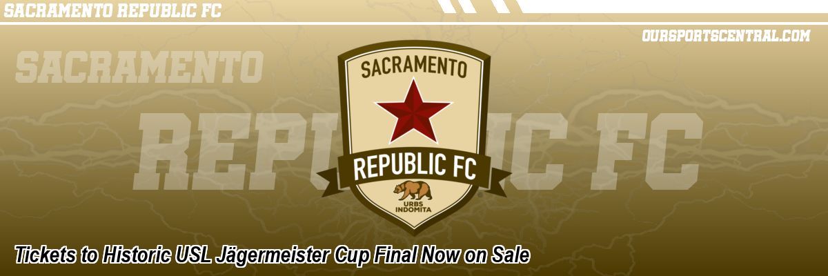 Tickets to Historic USL Jägermeister Cup Final Now on Sale