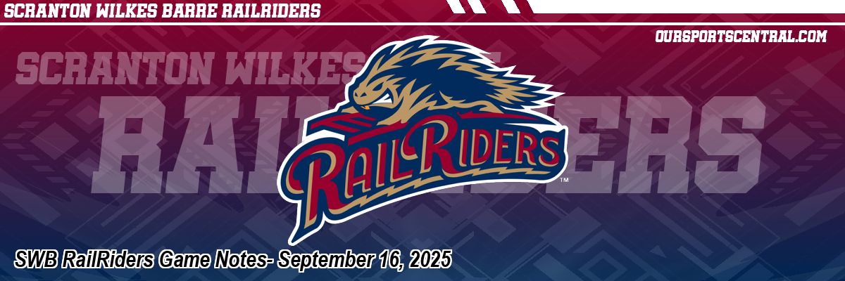 SWB RailRiders Game Notes- September 16, 2025