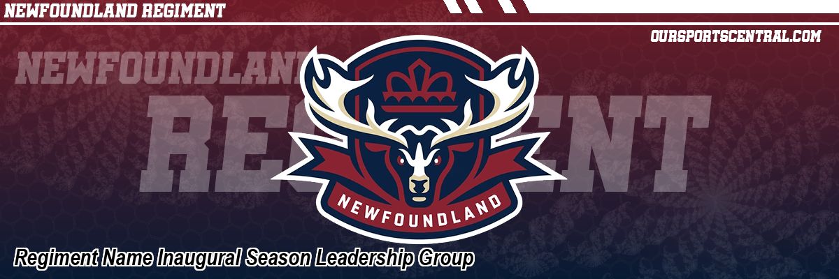 Regiment Name Inaugural Season Leadership Group