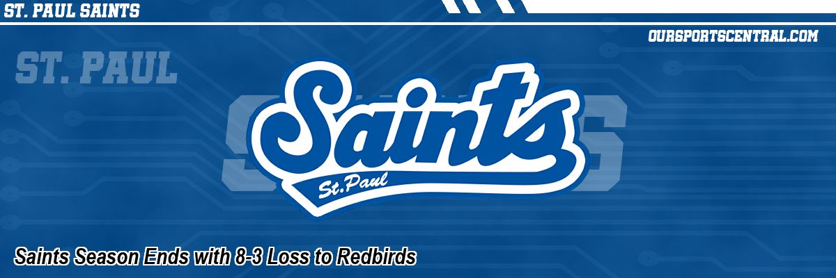 Saints Season Ends with 8-3 Loss to Redbirds