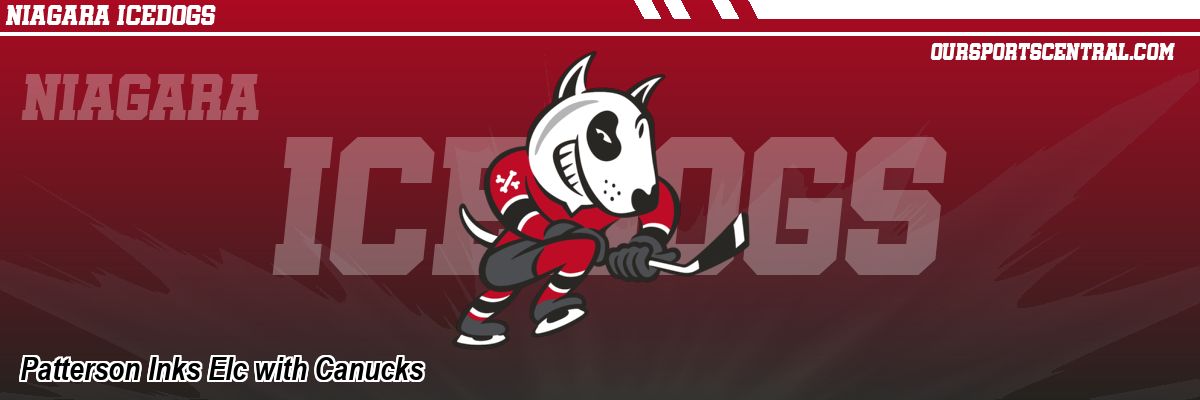 Patterson Inks Elc with Canucks