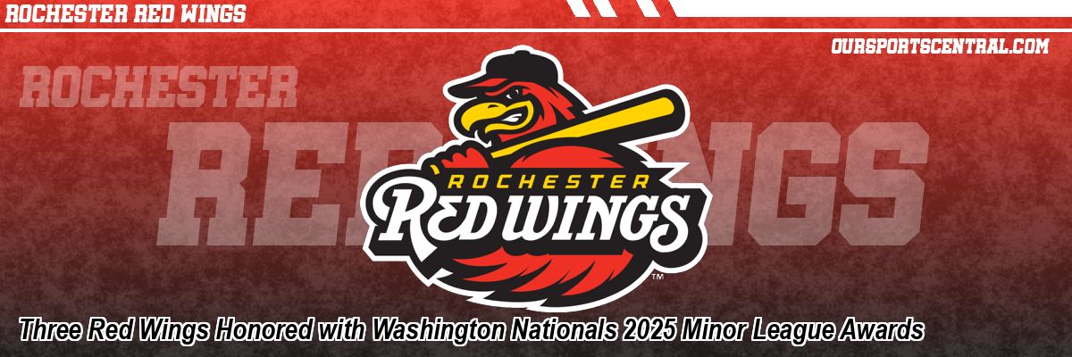 Three Red Wings Honored with Washington Nationals 2025 Minor League Awards