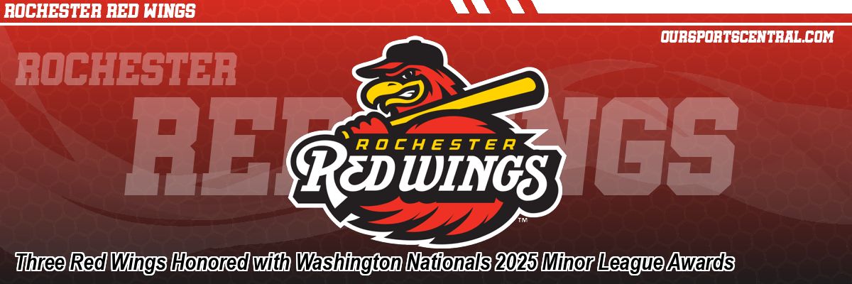 Three Red Wings Honored with Washington Nationals 2025 Minor League Awards