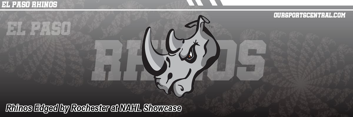 Rhinos Edged by Rochester at NAHL Showcase