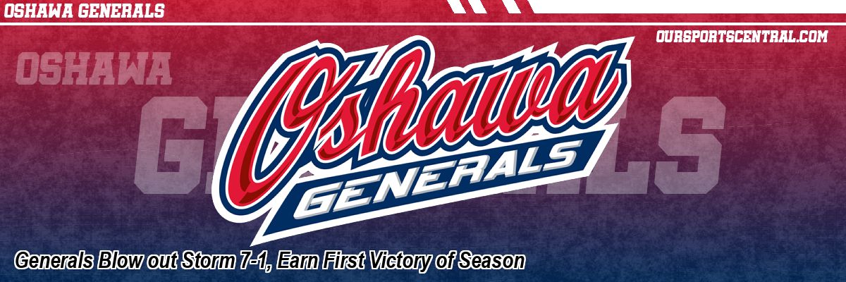 Generals Blow out Storm 7-1, Earn First Victory of Season