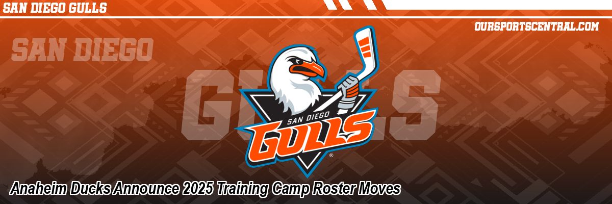 Anaheim Ducks Announce 2025 Training Camp Roster Moves