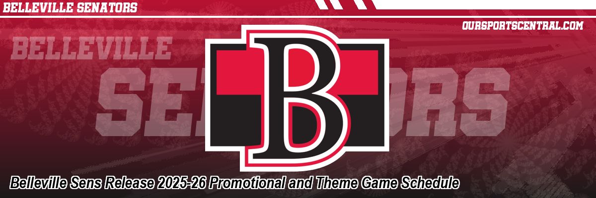 Belleville Sens Release 2025-26 Promotional and Theme Game Schedule