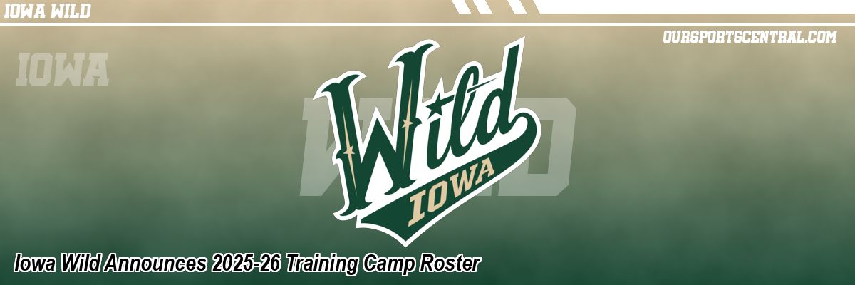 Iowa Wild Announces 2025-26 Training Camp Roster