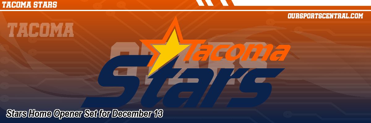Stars Home Opener Set for December 13