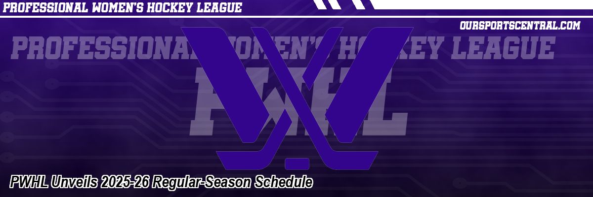 PWHL Unveils 2025-26 Regular-Season Schedule