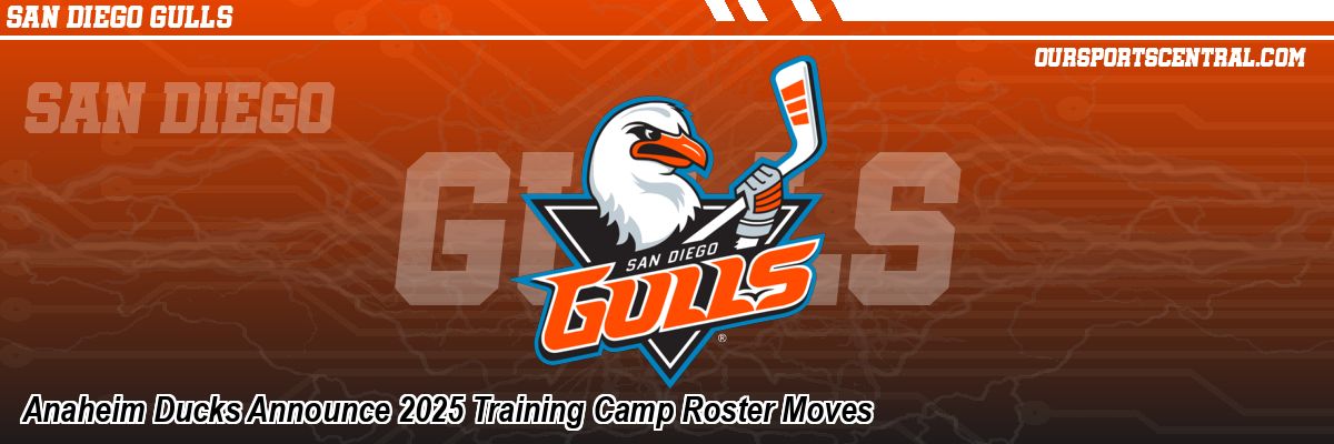 Anaheim Ducks Announce 2025 Training Camp Roster Moves