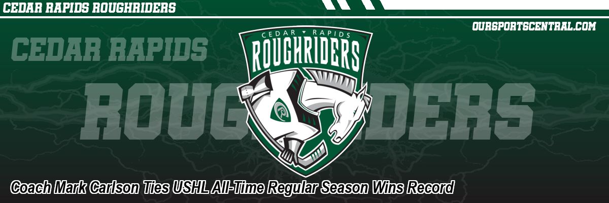 Coach Mark Carlson Ties USHL All-Time Regular Season Wins Record
