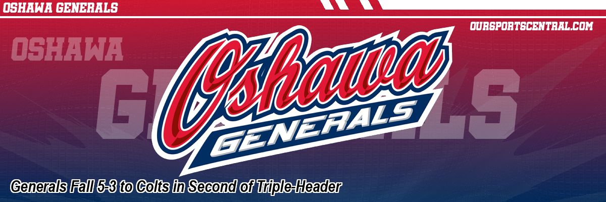 Generals Fall 5-3 to Colts in Second of Triple-Header