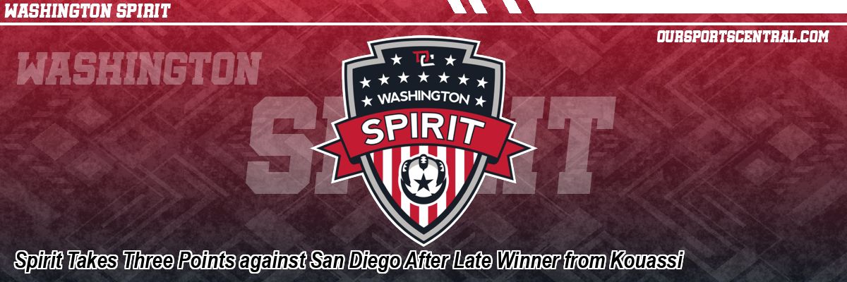 Spirit Takes Three Points against San Diego After Late Winner from Kouassi