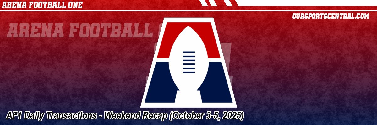 AF1 Daily Transactions - Weekend Recap (October 3-5, 2025)