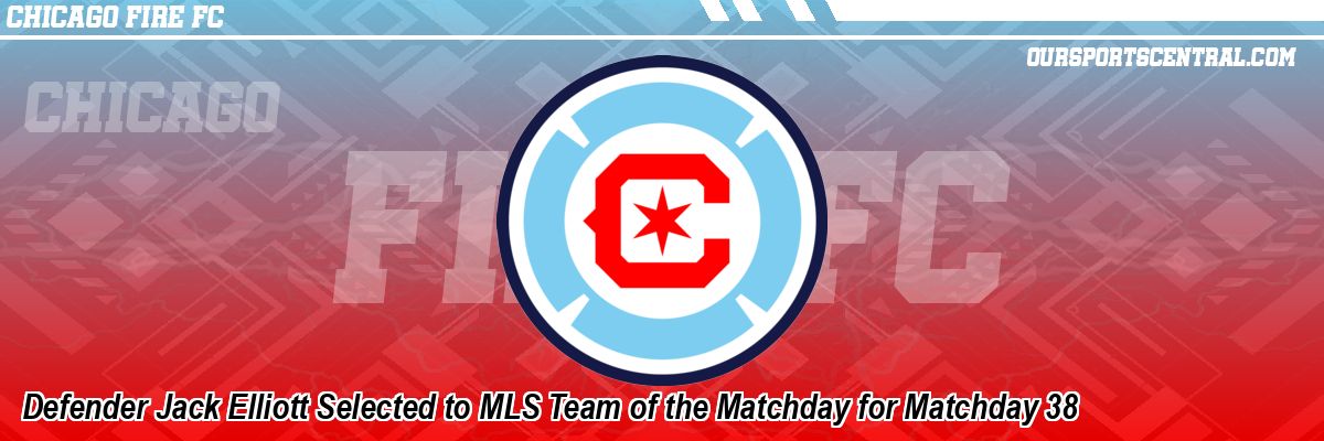 Defender Jack Elliott Selected to MLS Team of the Matchday for Matchday 38