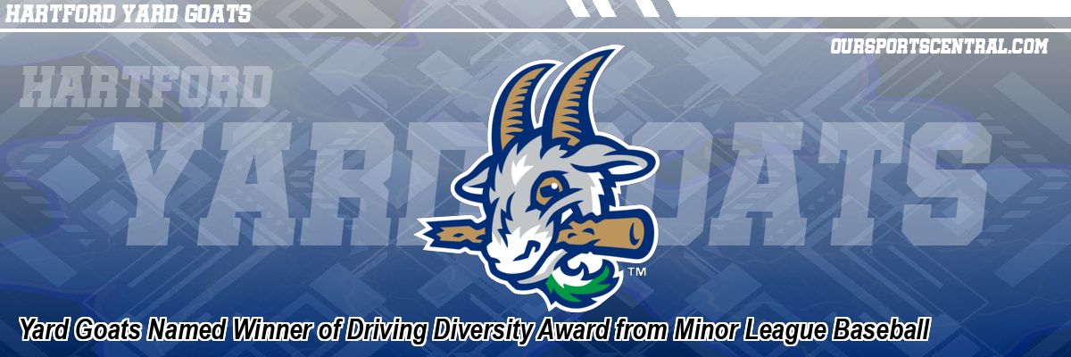 Yard Goats Named Winner of Driving Diversity Award from Minor League Baseball