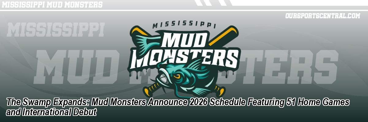 The Swamp Expands: Mud Monsters Announce 2026 Schedule Featuring 51 Home Games and International Debut