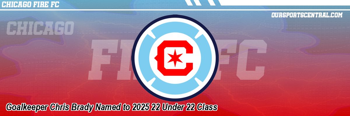 Goalkeeper Chris Brady Named to 2025 22 Under 22 Class