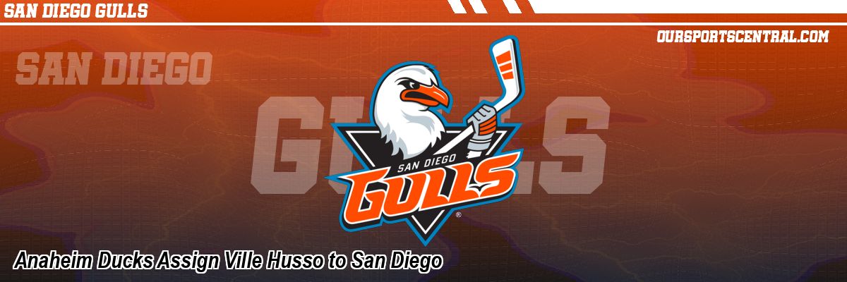 Anaheim Ducks Assign Ville Husso to San Diego